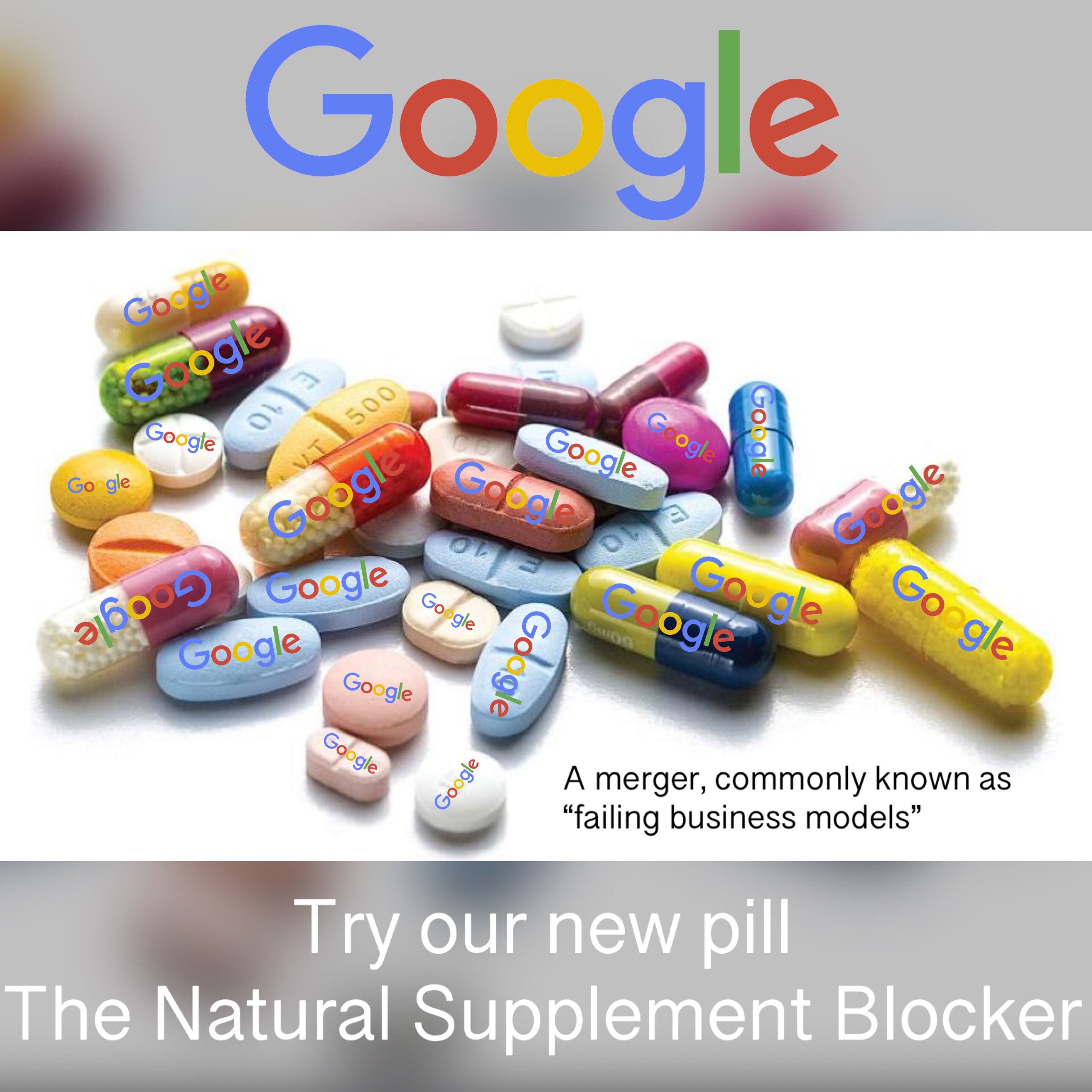 Google merger pharma drugs