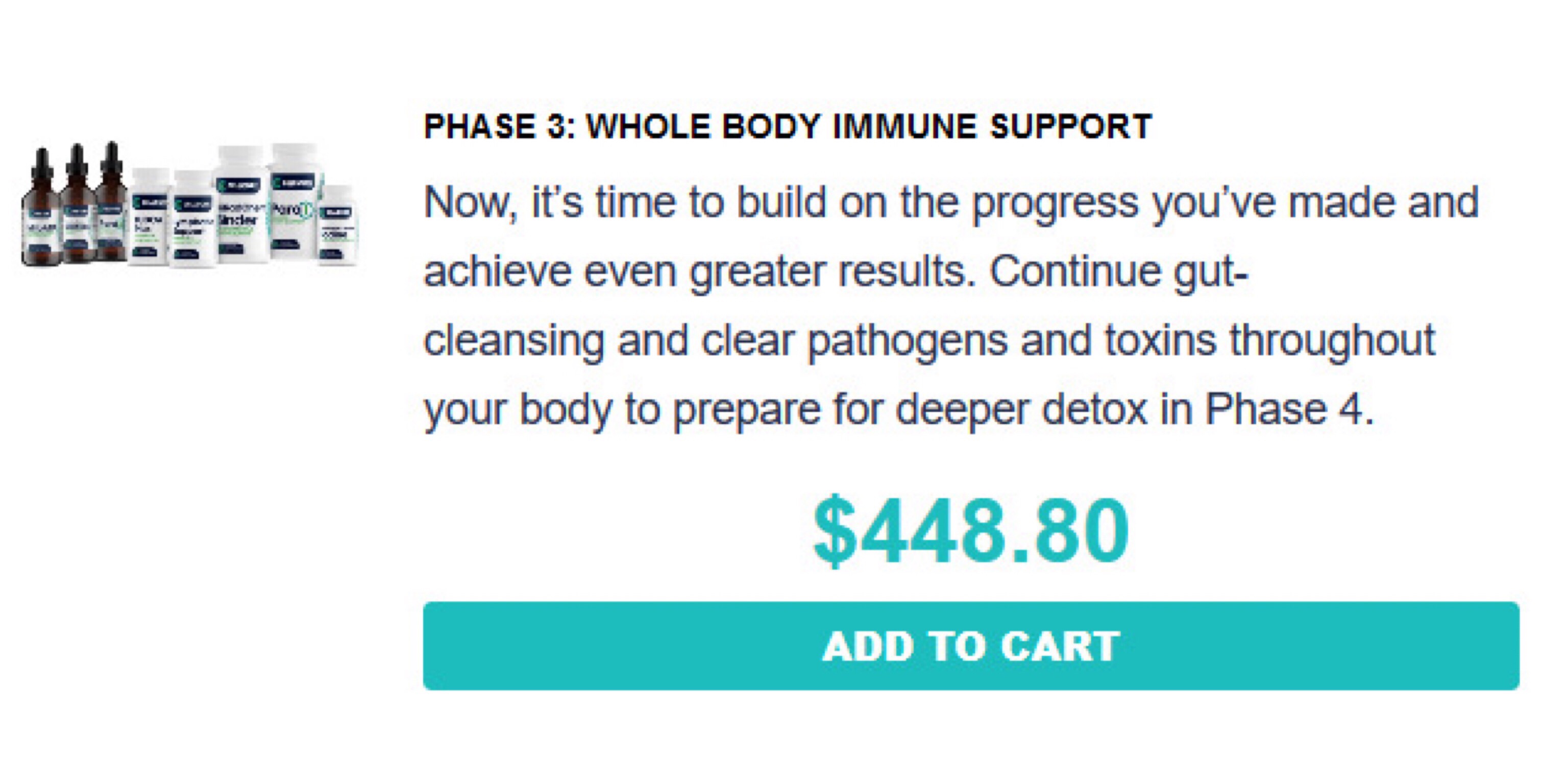 CellCore BioScience Phase 3 cost Immune Support